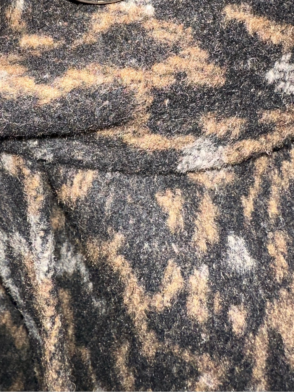 INC International Concepts Leopard-Print Trench Coat - Brown, black and grey - Picture 3 of 3